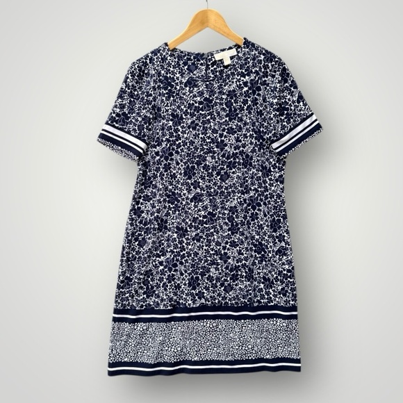 Michael Kors Dresses & Skirts - Michael Kors Floral Navy Dress (Used For A Giveaway)